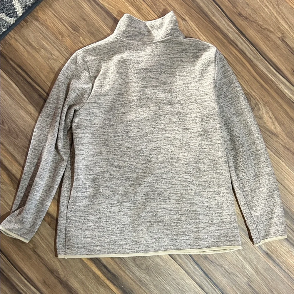 Source Unknown Heathered Gray and Cream Cowl Sweater - Picture 5 of 5